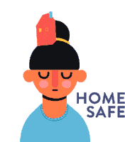 Home Safe Sticker - Home Safe House Stickers