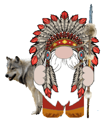 Native American Chief Gnome Sticker