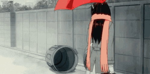 Download Cute Dark Anime Girl Hiding Wallpaper | Wallpapers.com