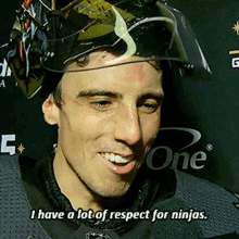 Marc Andre Fleury I Have A Lot Of Respect For Ninjas GIF - Marc Andre Fleury I Have A Lot Of Respect For Ninjas Vegas Golden Knights GIFs