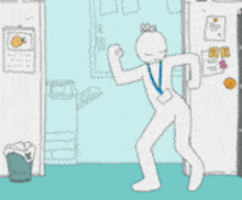 a cartoon of a man standing next to another man with the words " my teacher " on the wall behind them