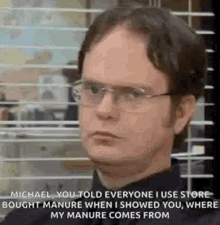 dwight the office manure poop