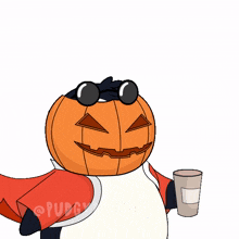 halloween pumpkin penguin pudgy starbucks