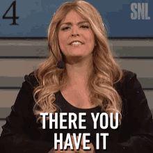 There You Have It Cecily Strong GIF - There You Have It Cecily Strong Saturday Night Live GIFs