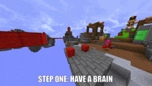 Step One Have A Brain Bedwars GIF - Step One Have A Brain Have A Brain Bedwars GIFs
