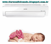 Baby Baby Sleeping GIF - Baby Baby Sleeping Air Conditioner GIFs