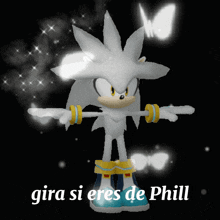 a picture of a cartoon character that says gira si eres de phil