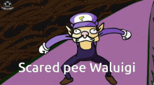 Scared Pee Waluigi GIF