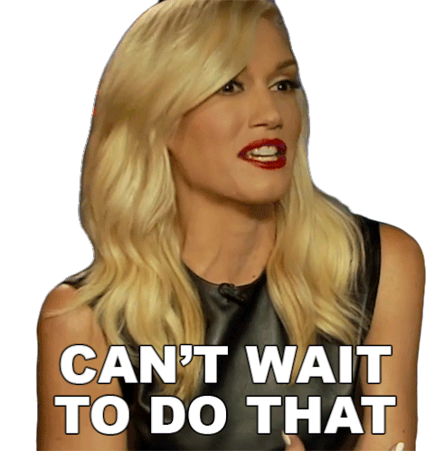 Cant Wait To Do That Gwen Stefani Sticker - Cant Wait To Do That Gwen Stefani No Doubt Stickers