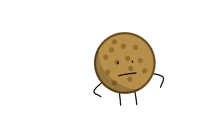 a bunch of cookies with faces on them are standing in a row