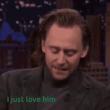 I Just Love Him Tom Hiddleston GIF - I Just Love Him Tom Hiddleston Loki GIFs