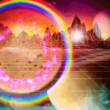 Vaporwave Rainbow GIF - Vaporwave Rainbow Space GIFs