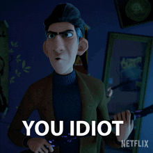 You Idiot Mr Strickler GIF - You Idiot Mr Strickler Trollhunters Tales Of Arcadia GIFs