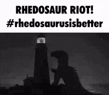 Rhedosaurus Lighthouse Attack Rhedosaurus GIF - Rhedosaurus Lighthouse Attack Rhedosaurus GIFs