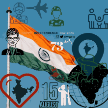 15august Happy Independence Day GIF