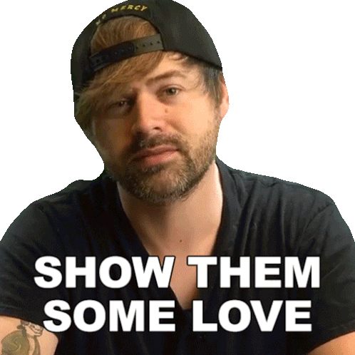 Show Them Some Love Jared Dines Sticker - Show Them Some Love Jared Dines Shower Them With Affection Stickers