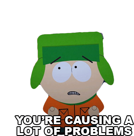 Youre Causing A Lot Of Problems Kyle Broflovski Sticker - Youre Causing A Lot Of Problems Kyle Broflovski South Park Stickers