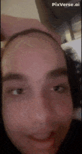a close up of a person 's face with pixverse.ai written in the corner