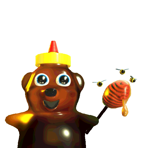Honey Nickelodeons Unfiltered Sticker - Honey Nickelodeons Unfiltered Bear Stickers