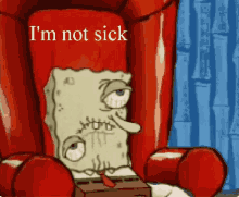 Im Not Sick Spongbob GIF - Im Not Sick Spongbob GIFs