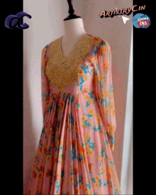 Gown Design Georgette Gown GIF - Gown Design Georgette Gown Daily Wear Gown GIFs