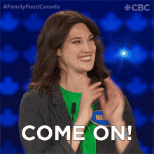 Come On Family Feud Canada GIF - Come On Family Feud Canada Right Up There GIFs