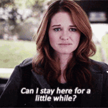 Greys Anatomy April Kepner GIF - Greys Anatomy April Kepner Can I Stay Here For A Little While GIFs