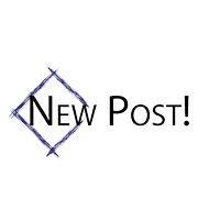 a logo that says new post with a diamond in the middle