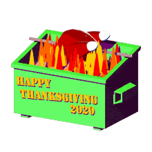 fire covid thanksgiving turkey spit