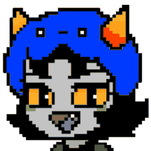 homestuck pixel sticker emoticon nepeta leijon