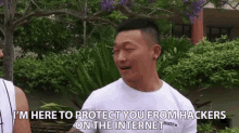 Im Here To Protect You From Hackers On The Internet Jamie Zhu GIF - Im Here To Protect You From Hackers On The Internet Jamie Zhu Protect GIFs