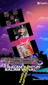 a collage of images with the words " assalamualaikum wr.wabarokatu "