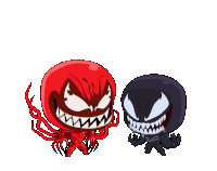 Fighting Venom Sticker - Fighting Venom Carnage Stickers