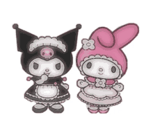 kuromi my melody maid dress cute