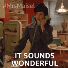 It Sounds Wonderful Rose Weissman GIF - It Sounds Wonderful Rose Weissman The Marvelous Mrs Maisel GIFs
