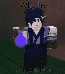 Roblox Character GIF - Roblox Character Why He So Purple GIFs