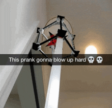 this prank gonna blow up hard with skulls on the bottom