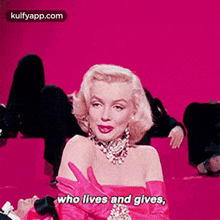 Who Lives And Gives,.Gif GIF - Who Lives And Gives Marilyn Monroe Gentlemen Prefer-blondes GIFs