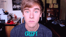 Creepy GIF - Connor Franta Creepy Poker Face GIFs