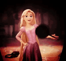 馬鹿　ばか　バカ　ラプンツェル　ディズニー GIF - Tangled Rapunzel Disney GIFs