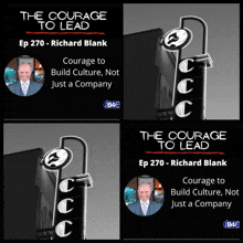 a poster for the courage to lead ep 270