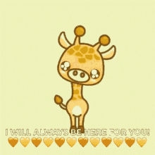 Giraffe Love GIF - Giraffe Love Here GIFs