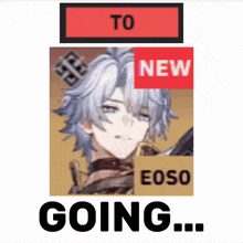 a picture of a boy with the words to new eoso going below it