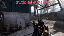 a screenshot of a video game with the hashtag #cooledbyasetek at the top