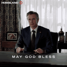 May God Bless The United States Of America Sam Trammell GIF - May God Bless The United States Of America Sam Trammell President Ben Hayes GIFs