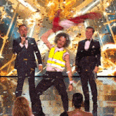 Celebrating Viggo Ven GIF - Celebrating Viggo Ven Britain'S Got Talent GIFs