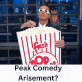 Peak Comedy Popcorn GIF - Peak Comedy Popcorn Arisement GIFs