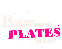 Four More Plates Please चारऔरप्लेटस Sticker