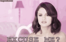 Selena Gomez GIF - Excuseme Selenagomez Shocked GIFs