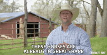 These Horses Are Already In Great Shape Bubba Thompson GIF - These Horses Are Already In Great Shape Bubba Thompson The Cowboy Way Alabama GIFs